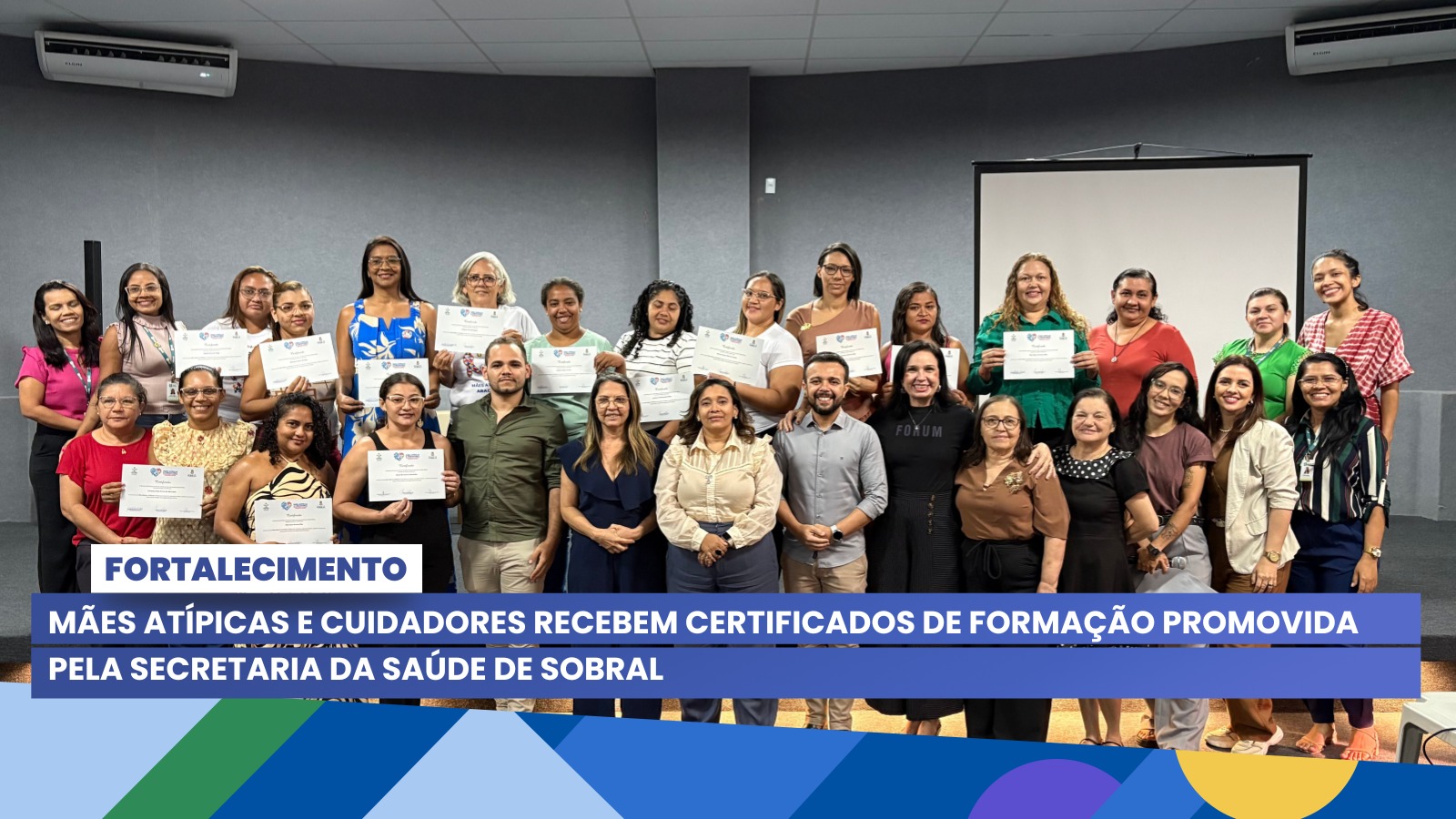 Mães atípicas e cuidadores recebem certificados de formação promovida pela Se...