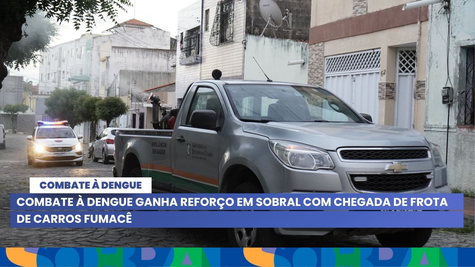 Combate à dengue ganha reforço em Sobral com chegada de frota de carros fumacê